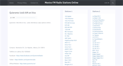 Desktop Screenshot of mexicofmradios.com